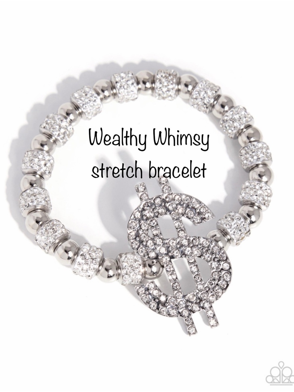Silver Pavè Stretch Bracelet